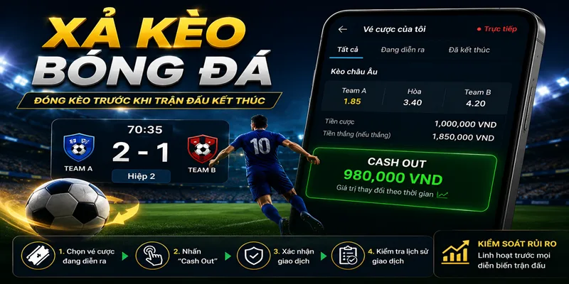 Cách xả kèo bóng đá cơ bản