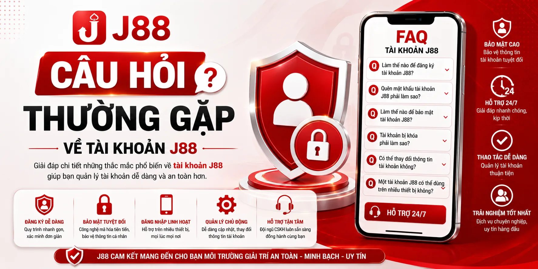 Câu hỏi thường gặp liên quan đến tài khoản