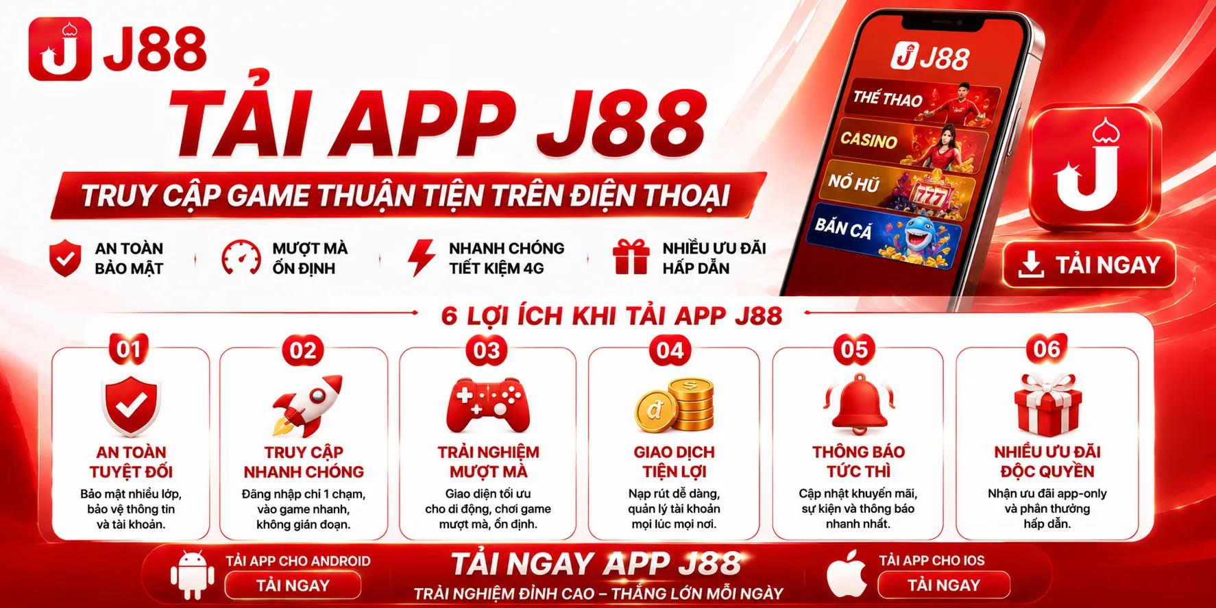 Hướng dẫn tải app j88